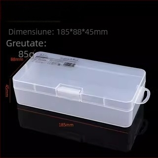 Cutie din plastic transparentă pentru componente electronice și șuruburi — organizator pentru plăci de bază, cu cadru rezistent