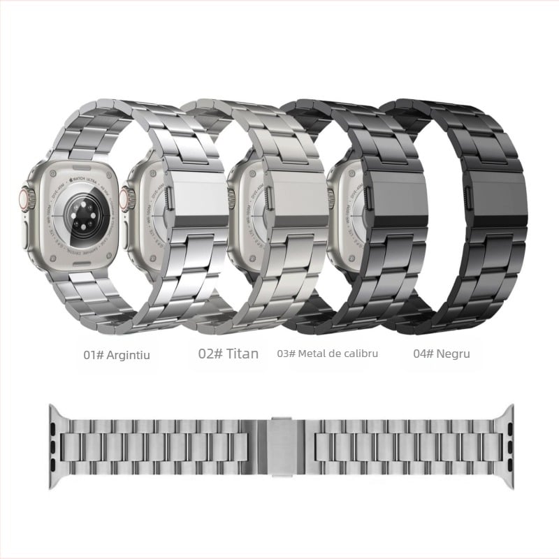 Brățară din oțel inoxidabil cu cataramă magnetică pentru Apple Watch Ultra