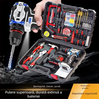 Set de unelte pentru casă – peste 100 piese, unelte de demontare, pentru reparații și instalații la domiciliu