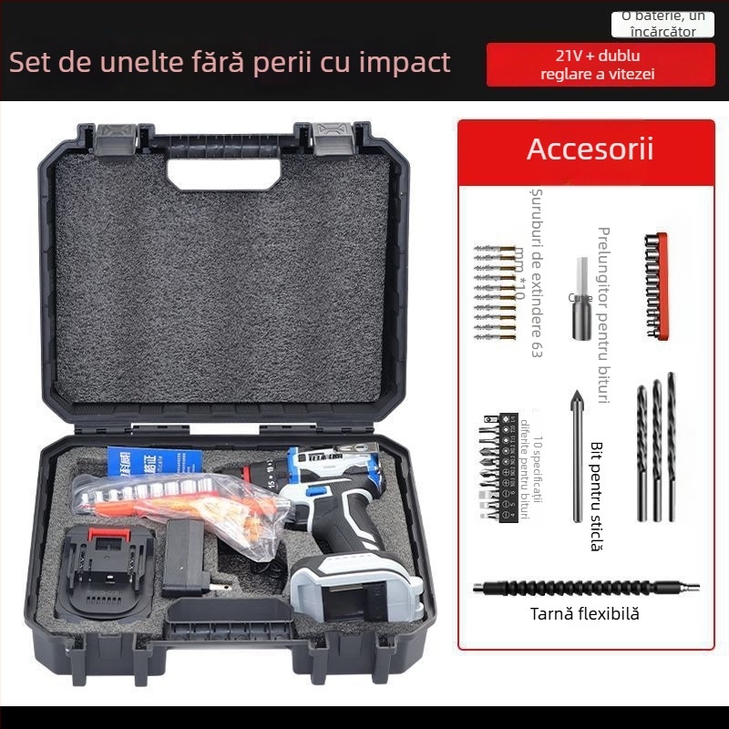 Set de unelte pentru casă – peste 100 piese, unelte de demontare, pentru reparații și instalații la domiciliu