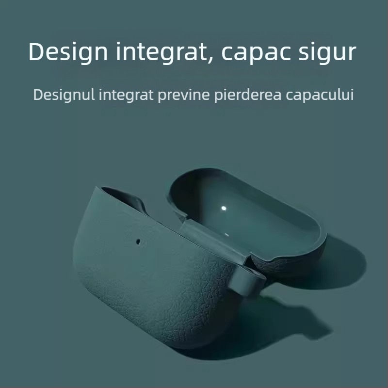 Carcasă din silicon cu model lychee pentru AirPods Pro 3 și Pro 2, husă moale