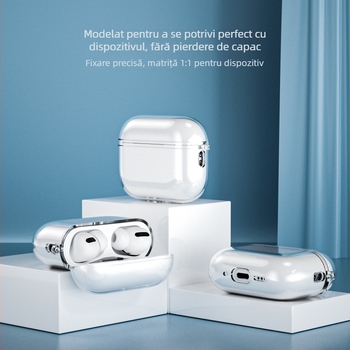 Carcasă de protecție AirPods Pro 3 - TPU, Transparentă, Turnată prin injecție, Potrivire universală, Acoperire totală