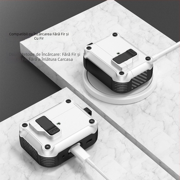 Husă de protecție TPU pentru AirPods Pro 3, Pro 2 și AirPods 4 – carcasă rigidă, turnare prin injecție, compatibilă cu AirPods