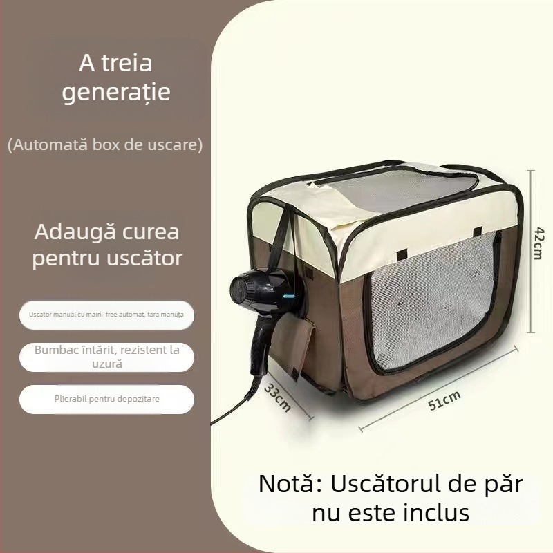 Cutie de uscare pentru animale, a treia generație, uscător pentru pisici, utilizare casnică complet automată, putere sub 1000W, tensiune ≤36V