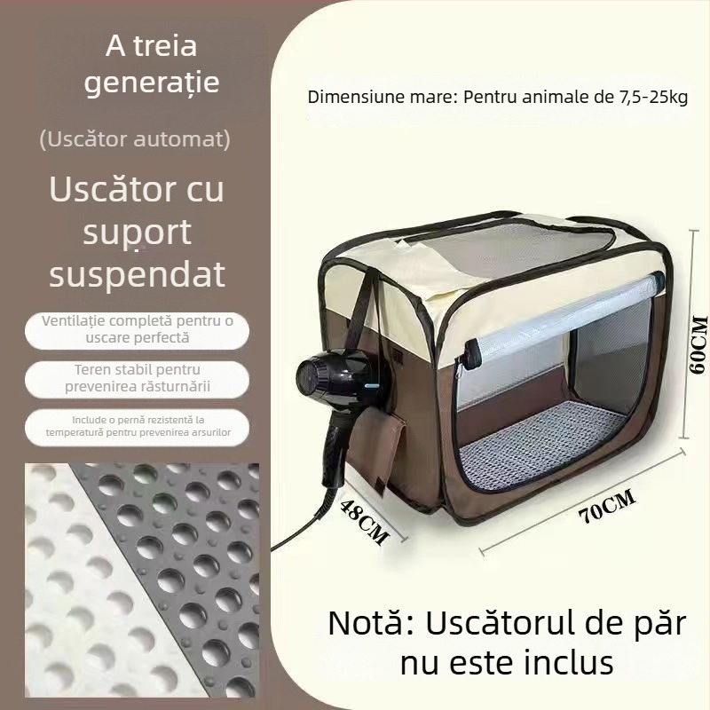 Cutie de uscare pentru animale, a treia generație, uscător pentru pisici, utilizare casnică complet automată, putere sub 1000W, tensiune ≤36V