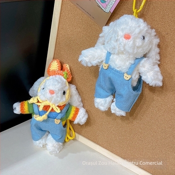 Breloagă din pluș cu iepuraș drăguț – pandant pentru telefon