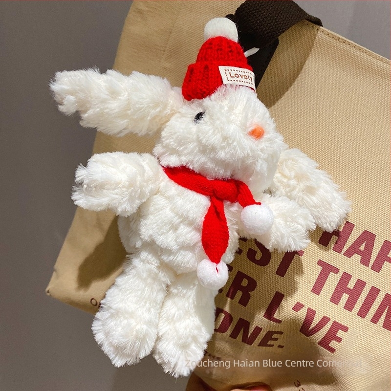 Breloagă din pluș cu iepuraș drăguț – pandant pentru telefon