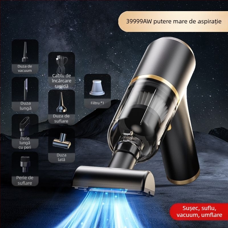 Aspirator fără fir pentru ferestre, 60W, aspirație de 20000Pa, reîncărcabil, pentru ferestre și spații dintre geamuri în mașină.