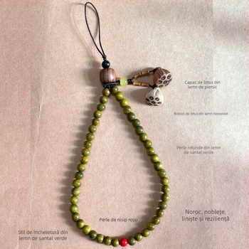 Pandantiv pentru telefon din lemn, decor cu diamante, formă geometrică, unisex, decorativ