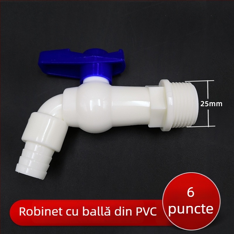 Fulande baterie de bucătărie din plastic cu deschidere lentă și duză mică — filetare 20/25 mm, nucleu ceramic al valvei, model 4/6, 8 bar