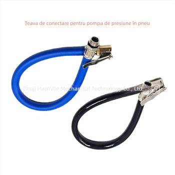 Tub de conectare pentru pistol de umflat anvelope – PU cauciuc/plastic, afișaj 0-8 PSI, precizie 0,01, greutate 95 g