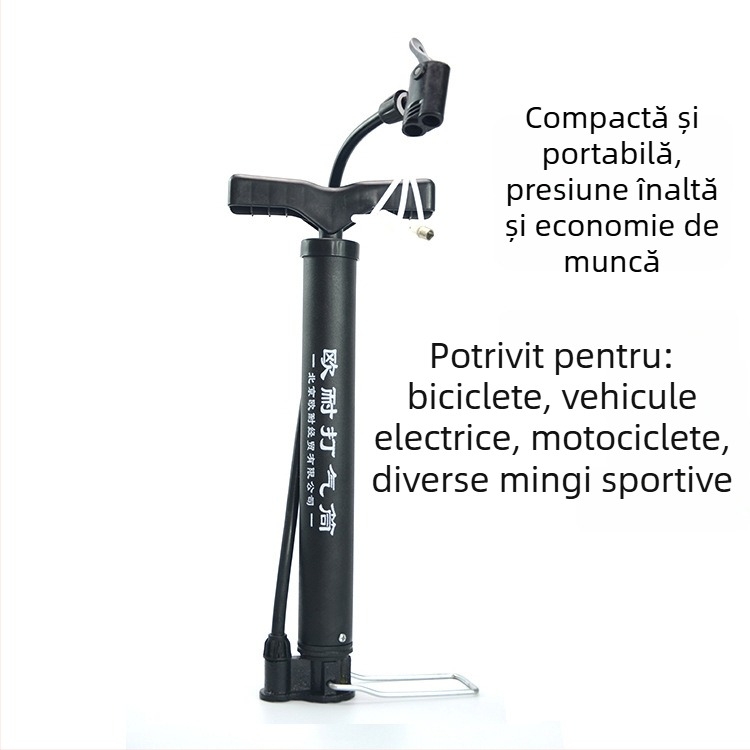 Onai pompă de bicicletă cu presiune înaltă, cu manometru, cilindru pneumatic din fier, procesare personalizată, etichetă privată licențiată