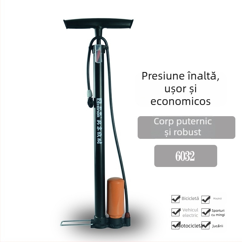 Onai pompă de bicicletă cu presiune înaltă, cu manometru, cilindru pneumatic din fier, procesare personalizată, etichetă privată licențiată