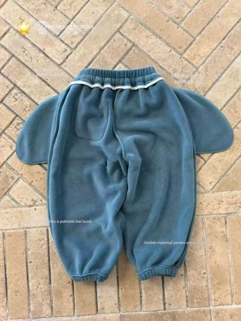 Colanți unisex pentru copii, Oli Velvet, iarnă 2025, talie medie, stil leisure