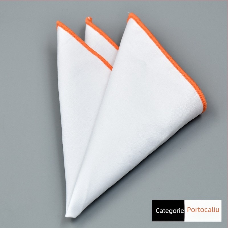 Pătrățel de buzunar pentru costum, din bumbac, model monocrom, țesătură jacquard, căptușeală din bumbac