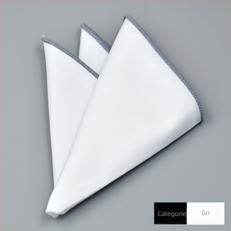 Pătrățel de buzunar pentru costum, din bumbac, model monocrom, țesătură jacquard, căptușeală din bumbac