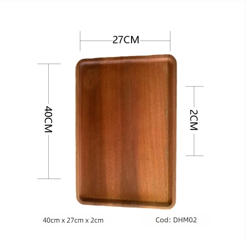 Tava din lemn masiv, finisaj cu ulei, model simplu, imprimare siglă disponibilă, personalizare disponibilă