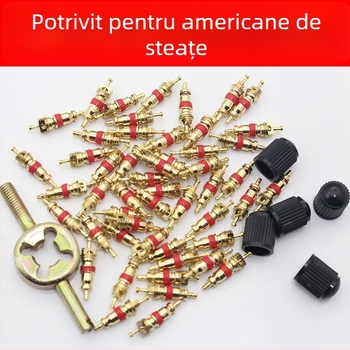 Valvă tubeless cu miez din cupru, cavitate mare, filet italian, utilizare generală