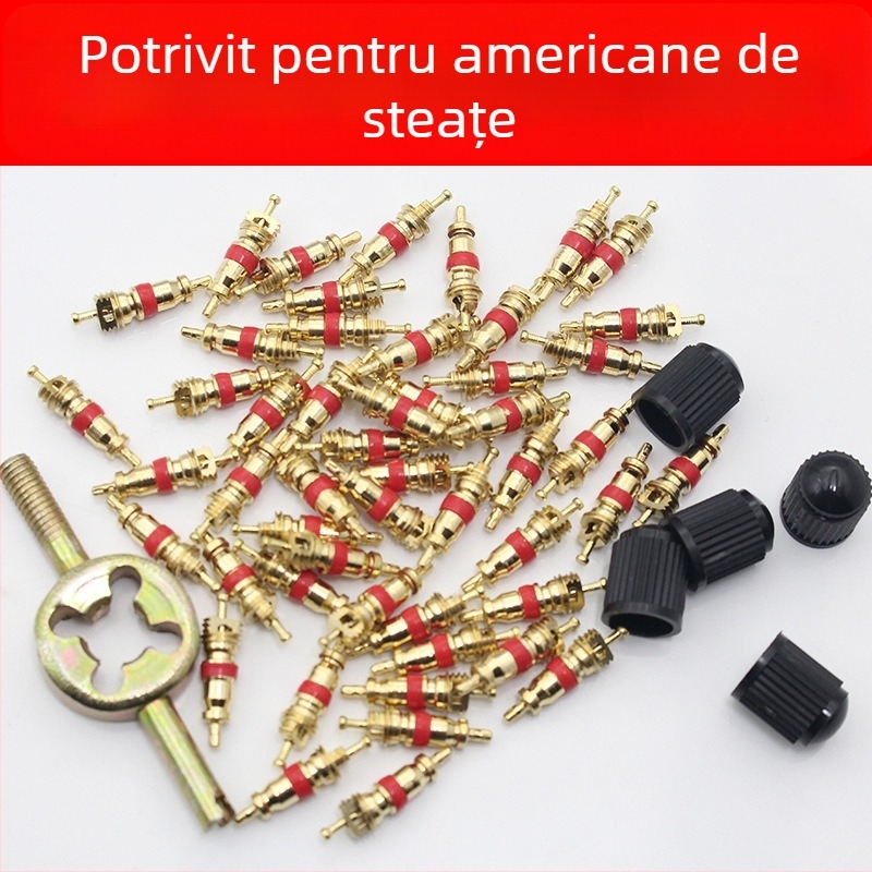 Valvă tubeless cu miez din cupru, cavitate mare, filet italian, utilizare generală