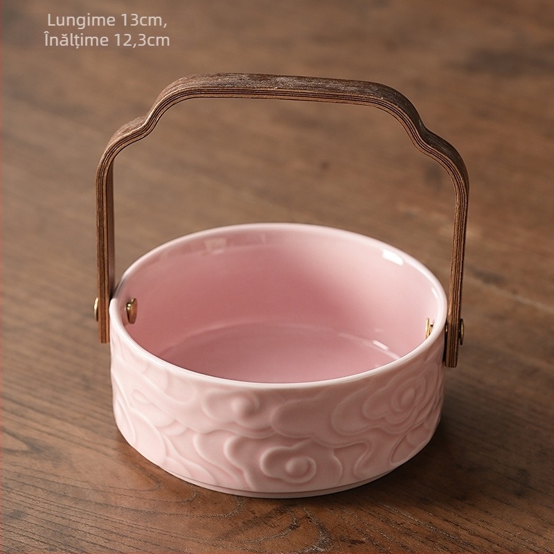 Coș de fructe din porțelan — minimalist, lux discret, stil retro (Material: Porțelan; Categorie: coș de fructe; Brand: Ten thousand collar; Lansare: Vara 2021)