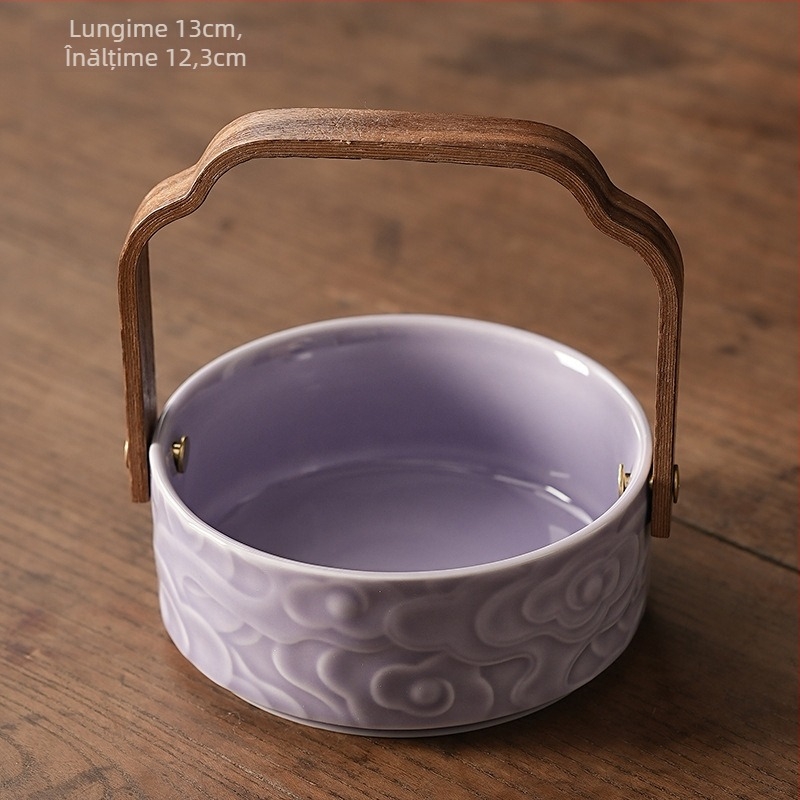 Coș de fructe din porțelan — minimalist, lux discret, stil retro (Material: Porțelan; Categorie: coș de fructe; Brand: Ten thousand collar; Lansare: Vara 2021)