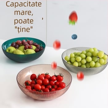 Farfurie de fructe din plastic Cheng Ran – stil retro lux, calitate superioară