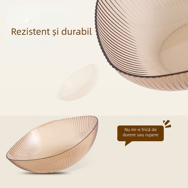 Farfurie de fructe din plastic Cheng Ran – stil retro lux, calitate superioară