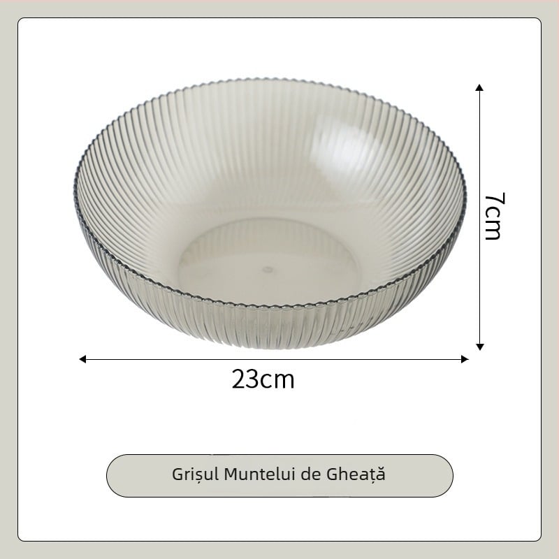 Farfurie de fructe din plastic Cheng Ran – stil retro lux, calitate superioară