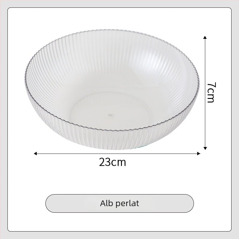 Farfurie de fructe din plastic Cheng Ran – stil retro lux, calitate superioară