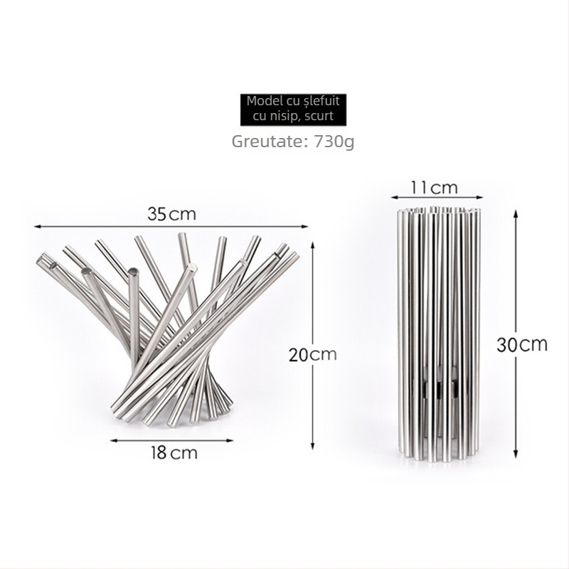 Coș de fructe din oțel inoxidabil, stil simplu, brand Juyou Huipin, calitate de primă clasă