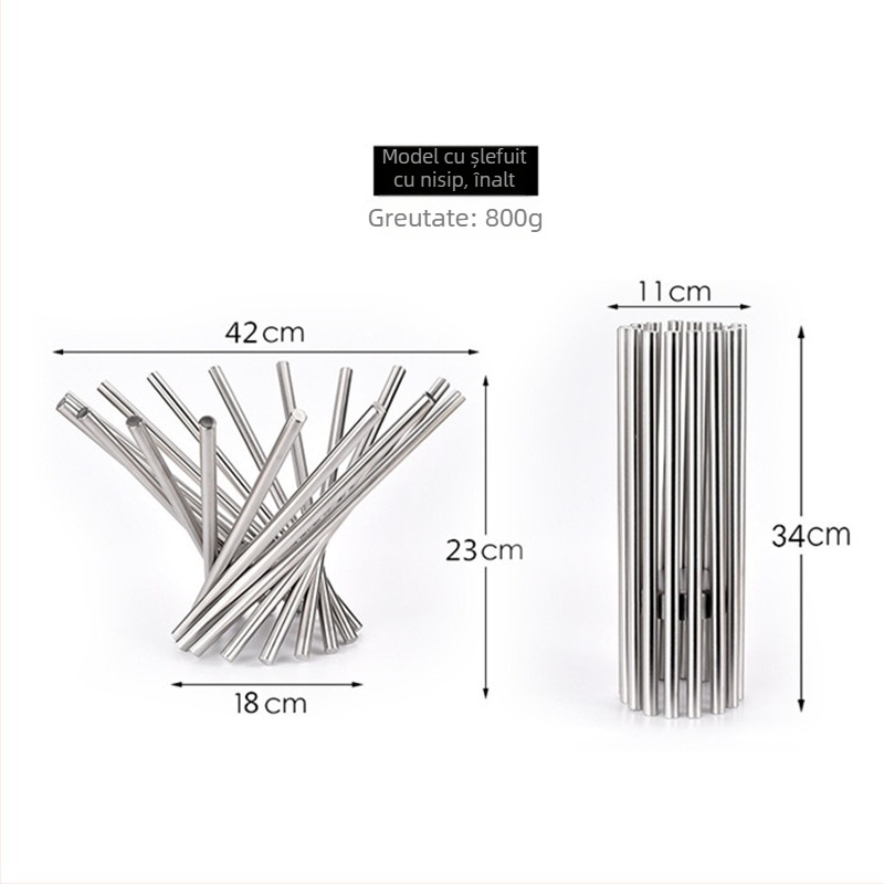 Coș de fructe din oțel inoxidabil, stil simplu, brand Juyou Huipin, calitate de primă clasă