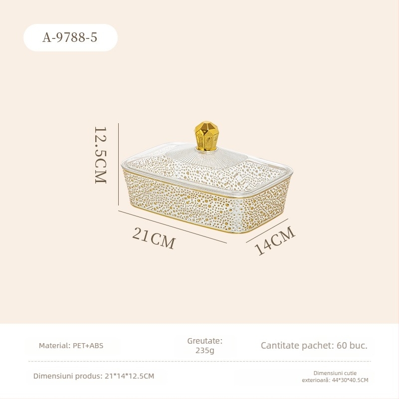 Farfurie de fructe pentru living și măsuță de cafea, material plastic, stil luxos ușor retro, brand Fresh and plentiful, lansare august 2025