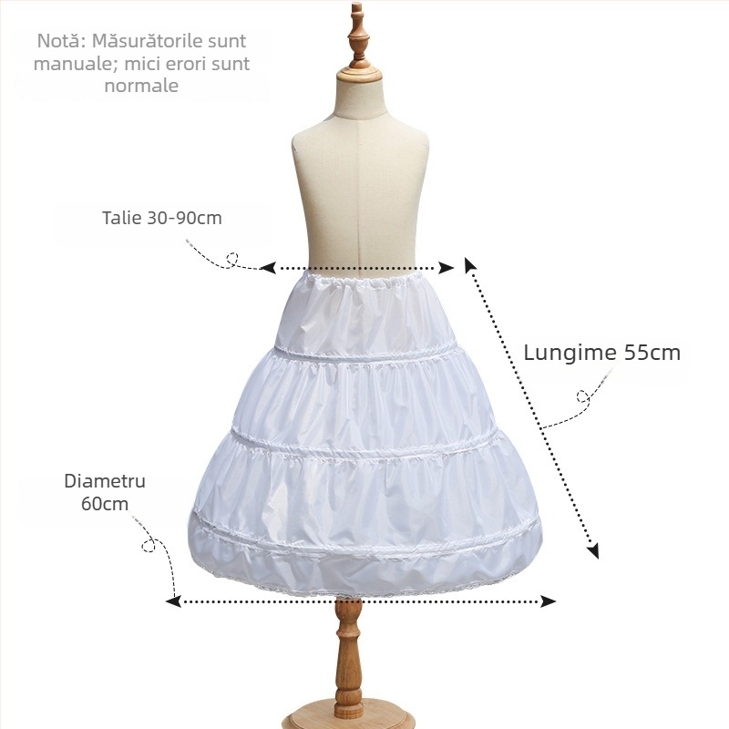 Rochie de copii în stil Lolita, lungime medie, reglabilă, Primăvara 2022