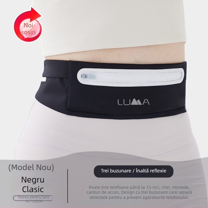 Borsetă de talie pentru sport – unisex, nylon, impermeabilă, ultra-ușoară, pentru activități în aer liber