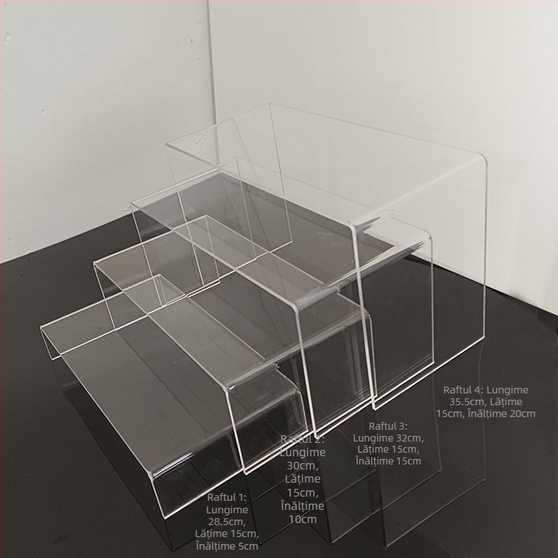 Stand de prezentare pentru desert din plastic – set, stil simplu, brand Unique, pentru cupcakes și sushi, calitate de primă clasă