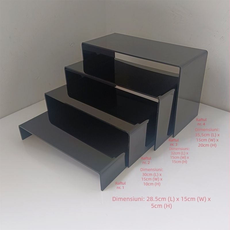 Stand de prezentare pentru desert din plastic – set, stil simplu, brand Unique, pentru cupcakes și sushi, calitate de primă clasă