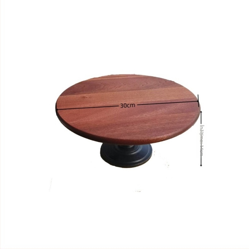 Tavă înaltă din lemn pentru fructe și deserturi – suport de expunere minimalist, Yixuan, lansare vară 2021