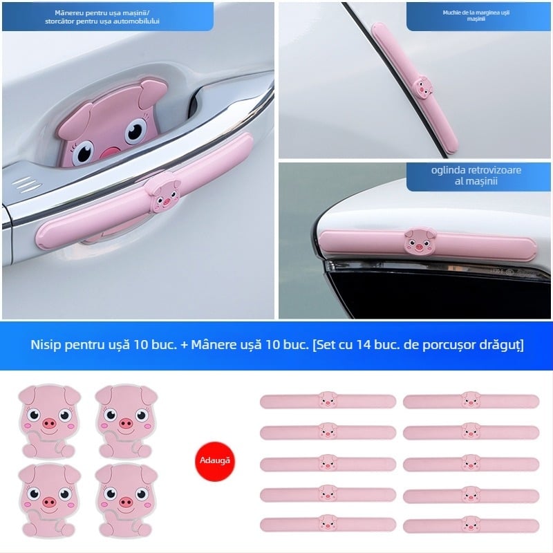 Bandă protectoare PVC anti-coliziune pentru zona ușii mașinii, model universal, prelucrare personalizată