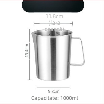 Huisheng 304 oțel inoxidabil – ceașcă de măsurat cu scară pentru bucătărie și lingură de măsurat