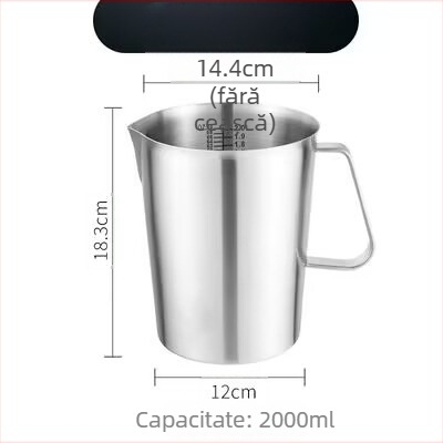 Huisheng 304 oțel inoxidabil – ceașcă de măsurat cu scară pentru bucătărie și lingură de măsurat