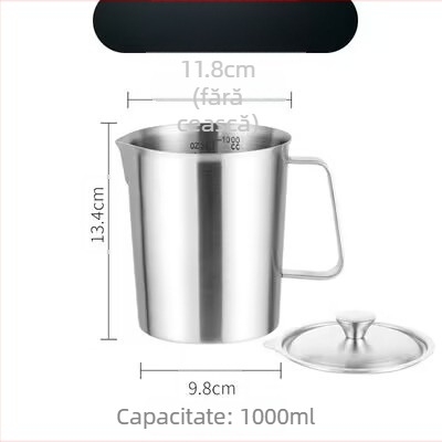 Huisheng 304 oțel inoxidabil – ceașcă de măsurat cu scară pentru bucătărie și lingură de măsurat