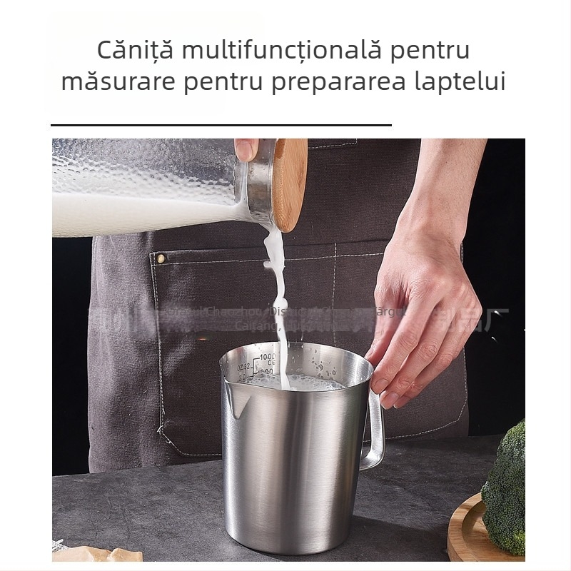 Huisheng 304 oțel inoxidabil – ceașcă de măsurat cu scară pentru bucătărie și lingură de măsurat