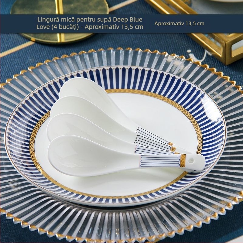 Lingură de supă din ceramică, stil modern minimalist, stil nou chinezesc, pentru adulți, lansare 2023