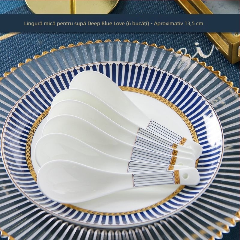 Lingură de supă din ceramică, stil modern minimalist, stil nou chinezesc, pentru adulți, lansare 2023