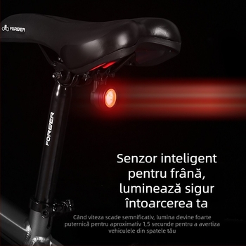 Lampă spate pentru bicicletă cu senzor inteligent de frână pentru MTB și biciclete de drum, avertizare de durată lungă (Brand: Jiu Yue/yuuisd; Personalizare: Da; Import: Nu)