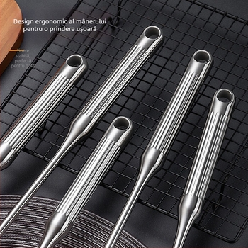 Set lingură și spatulă din oțel inoxidabil 316L cu mânere în formă de coloană romană, design îngroșat, unelte de gătit rezistente la temperaturi înalte