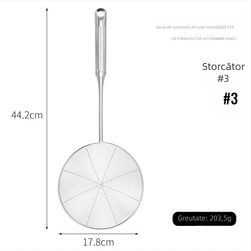Set lingură și spatulă din oțel inoxidabil 316L cu mânere în formă de coloană romană, design îngroșat, unelte de gătit rezistente la temperaturi înalte