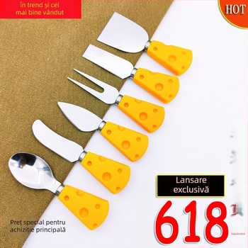 Set de tacâmuri pentru copii din oțel inoxidabil 420, cu cuțit de brânză și cuțit de gem; finisaj oglindă, potrivit pentru copii, imprimare logo disponibil, personalizare