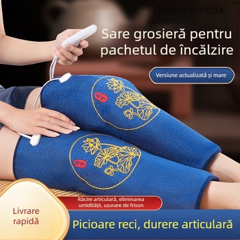 Bandă de genunchi cu încălzire electrică, pungă de sare și compresie caldă pentru moxibustie în fizioterapie la domiciliu