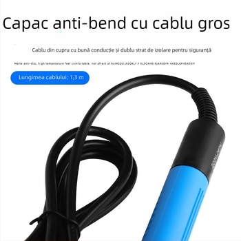 Pistol de lipit electric cu vârf de cupru, temperatură reglabilă 200–450°C, 220V, lungime 235 mm, putere 30–300W